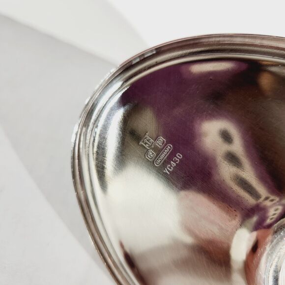 Gorham YC430 Gravy Sauce Boat w Underplate Silver Plate Vtg Colonial Drip Tray - Picture 8 of 9